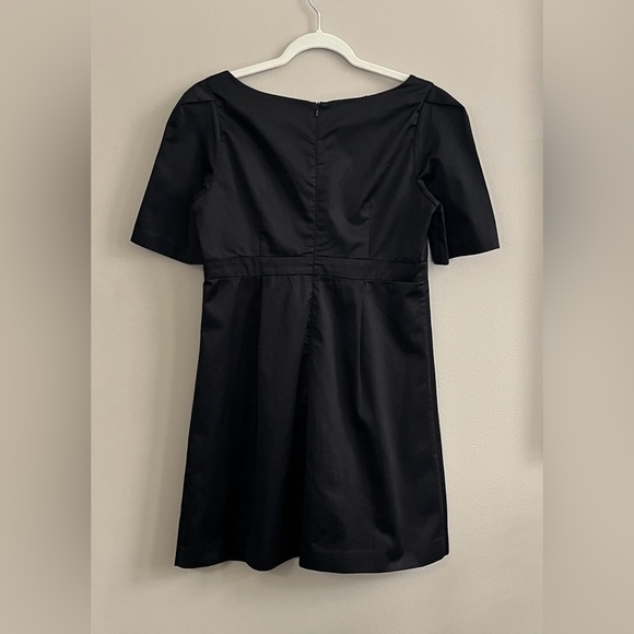 French Connection black scoop neck short sleeves mini dress size 8 - Picture 9 of 15